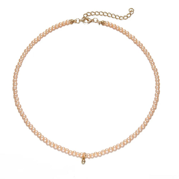 Planet Gates 7 YWZIXLN 2021 Trend Elegant Jewelry Wedding Big Pearl Necklace For Women Fashion White Imitation Pearl Choker Necklace N0179