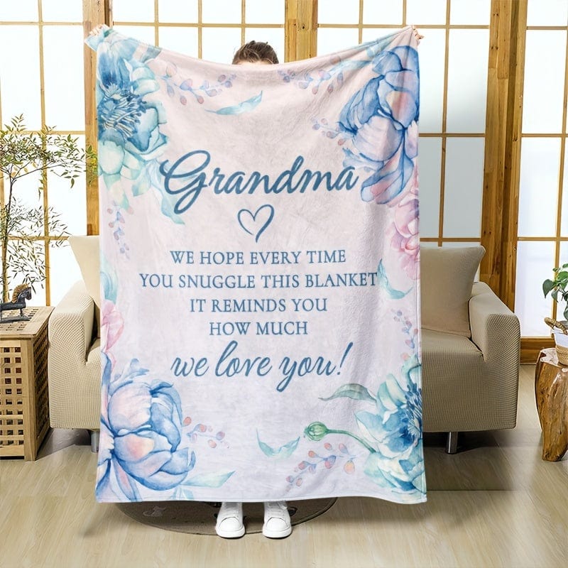 Planet Gates 1pc Lightweight Flannel Blanket Granddaughter Gives Grandmother Gift Blanket Super Soft Cover Blanket Christmas Gift Blanket