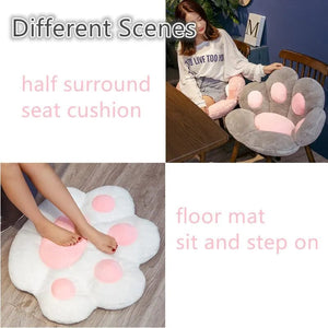 Planet Gates 70*60cm Kawaii Cat Paw Plush Toys Cute Soft Stuffed Floor Cushion Chair Sofa Butt Pad for Home Room Decoration Office Nap Dolls