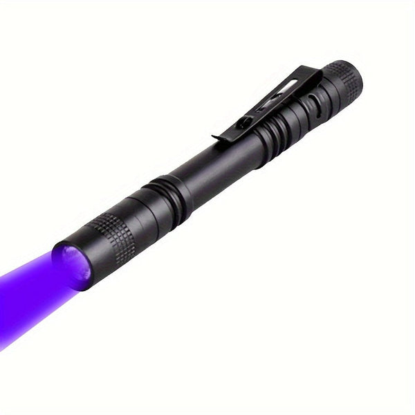Planet Gates 702*1PC 1/2pcs 395nm UV Black Light Flashlight, Small Portable Pocket Pen Lightsfor Leak, Pet Urine, Hotel Inspection, Dry Stain And Dye Detector Ultraviolet Invisible Ink Torch, Ore Moneyscorpion Detection Lamp