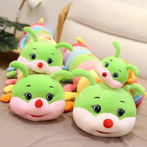 Planet Gates 70cm-110cm Lovely Soft Colorful Caterpillar Plush Toy Pillow Kids Children Stuffed Plush Toys Worm Soft Plush Doll Birthday Gift