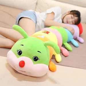 Planet Gates 70cm-110cm Lovely Soft Colorful Caterpillar Plush Toy Pillow Kids Children Stuffed Plush Toys Worm Soft Plush Doll Birthday Gift
