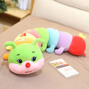 Planet Gates 70cm-110cm Lovely Soft Colorful Caterpillar Plush Toy Pillow Kids Children Stuffed Plush Toys Worm Soft Plush Doll Birthday Gift