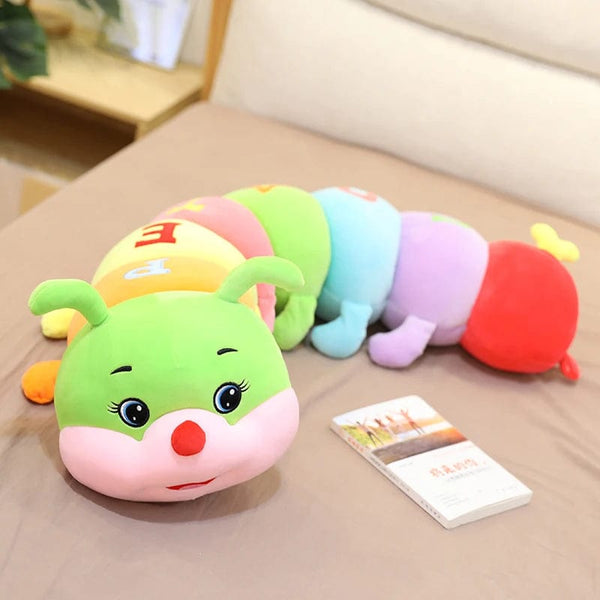 Planet Gates 70cm-110cm Lovely Soft Colorful Caterpillar Plush Toy Pillow Kids Children Stuffed Plush Toys Worm Soft Plush Doll Birthday Gift