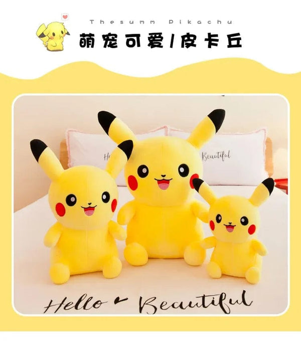 Planet Gates 70cm Big Size Pokemon Pikachu Plush Stuffed Animal Cartoon Anime Pillow Dolls Christmas Birthday Gifts Kids Plushies