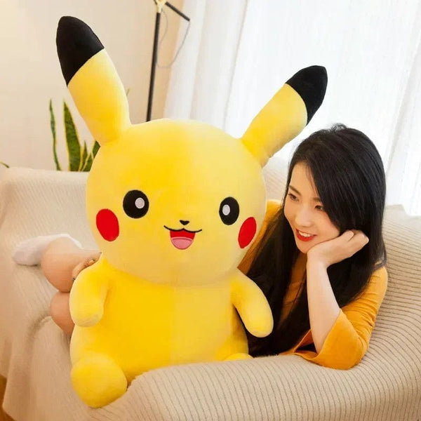 Planet Gates 70cm Big Size Pokemon Pikachu Plush Stuffed Animal Cartoon Anime Pillow Dolls Christmas Birthday Gifts Kids Plushies
