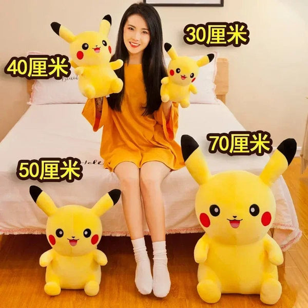 Planet Gates 70cm Big Size Pokemon Pikachu Plush Stuffed Animal Cartoon Anime Pillow Dolls Christmas Birthday Gifts Kids Plushies