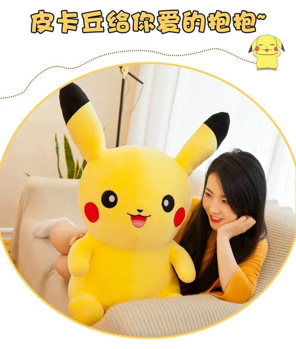Planet Gates 70cm Big Size Pokemon Pikachu Plush Stuffed Animal Cartoon Anime Pillow Dolls Christmas Birthday Gifts Kids Plushies