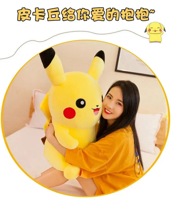 Planet Gates 70cm Big Size Pokemon Pikachu Plush Stuffed Animal Cartoon Anime Pillow Dolls Christmas Birthday Gifts Kids Plushies