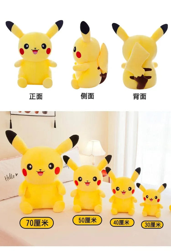 Planet Gates 70cm Big Size Pokemon Pikachu Plush Stuffed Animal Cartoon Anime Pillow Dolls Christmas Birthday Gifts Kids Plushies