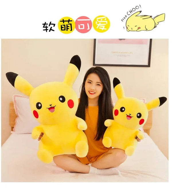 Planet Gates 70cm Big Size Pokemon Pikachu Plush Stuffed Animal Cartoon Anime Pillow Dolls Christmas Birthday Gifts Kids Plushies