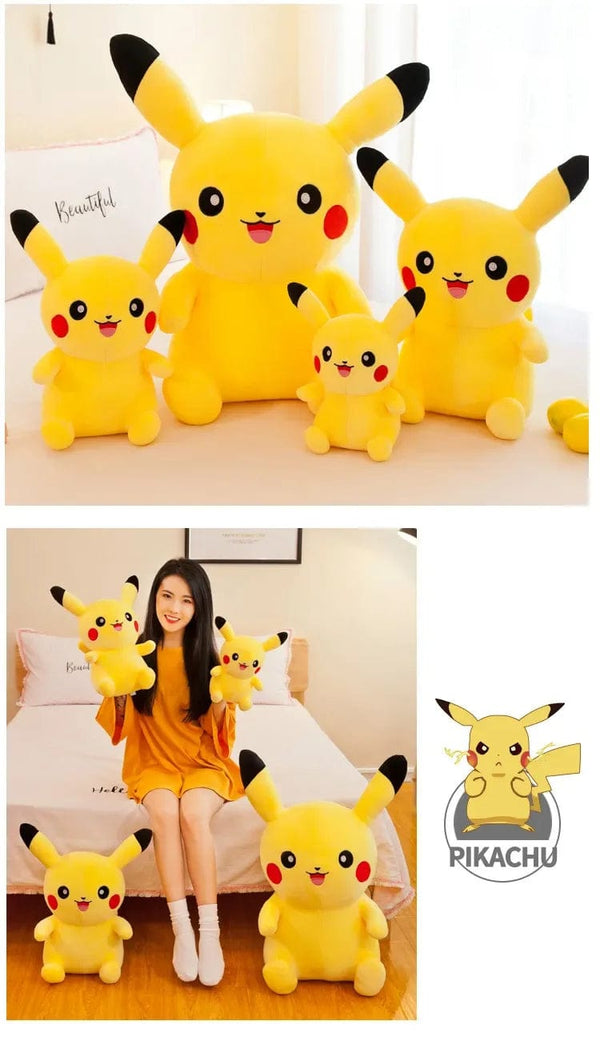 Planet Gates 70cm Big Size Pokemon Pikachu Plush Stuffed Animal Cartoon Anime Pillow Dolls Christmas Birthday Gifts Kids Plushies