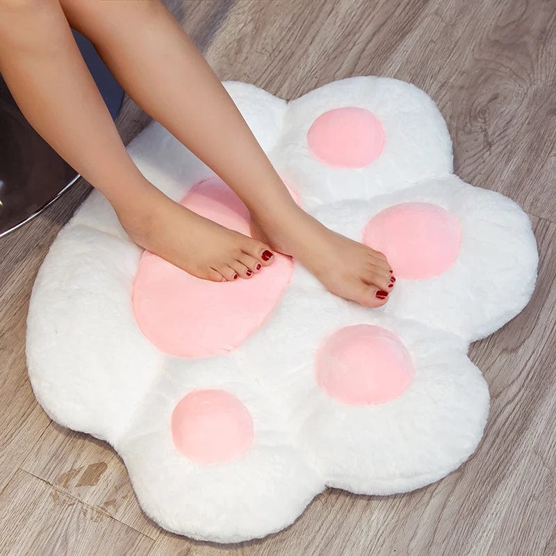 Planet Gates 70cm  Kawaii Plush Bear Paw Mat Cute Animal Bear Cat Foot Pillow Heart Plush Cushion Stuffed Soft Toys for Home Decor Gifts