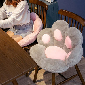 Planet Gates 70cm  Kawaii Plush Bear Paw Mat Cute Animal Bear Cat Foot Pillow Heart Plush Cushion Stuffed Soft Toys for Home Decor Gifts