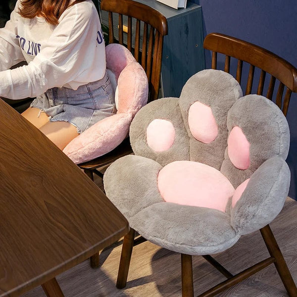 Planet Gates 70cm  Kawaii Plush Bear Paw Mat Cute Animal Bear Cat Foot Pillow Heart Plush Cushion Stuffed Soft Toys for Home Decor Gifts