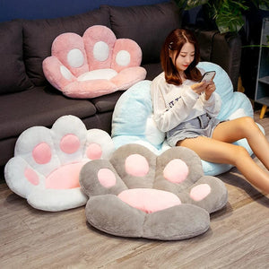 Planet Gates 70cm  Kawaii Plush Bear Paw Mat Cute Animal Bear Cat Foot Pillow Heart Plush Cushion Stuffed Soft Toys for Home Decor Gifts