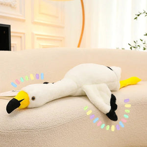 Planet Gates 70cm / white 190cm Pink Ins Flamingo Doll Stuffed Toy Soft Big Pillow Girl Heart-shaped Rag Bed Leg Birthday Christmas Gift Plush Toys Stitch