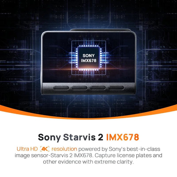 Planet Gates 70mai 4K Dash Cam A810 Ultra HD Built-in GPS ADAS Auto Record 150FOV Motion Detection 70mai A810 4G Car DVR Support Rear Cam