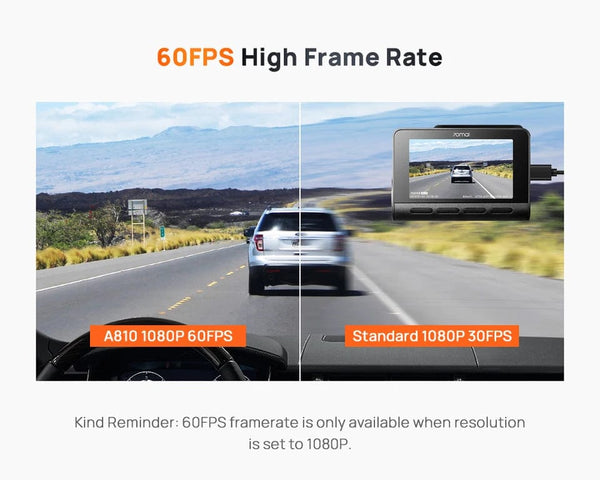 Planet Gates 70mai 4K Dash Cam A810 Ultra HD Built-in GPS ADAS Auto Record 150FOV Motion Detection 70mai A810 4G Car DVR Support Rear Cam