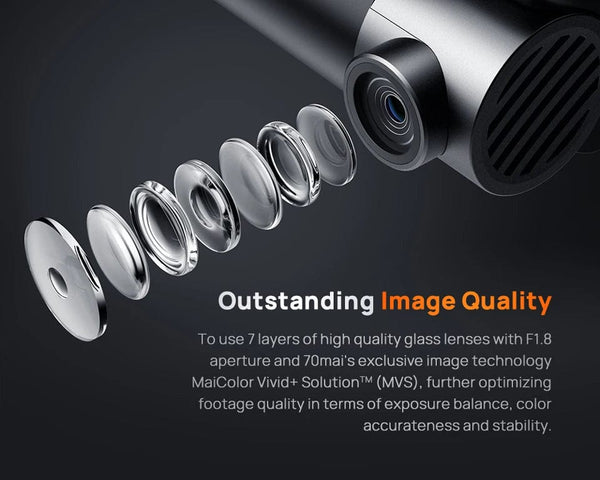 Planet Gates 70mai 4K Dash Cam A810 Ultra HD Built-in GPS ADAS Auto Record 150FOV Motion Detection 70mai A810 4G Car DVR Support Rear Cam