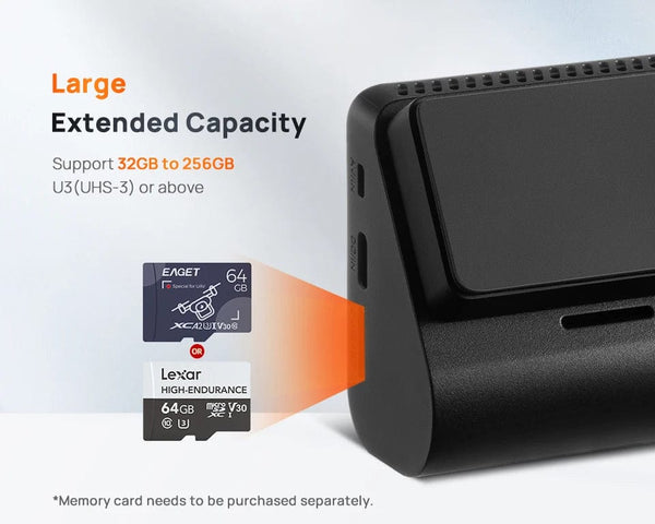 Planet Gates 70mai 4K Dash Cam A810 Ultra HD Built-in GPS ADAS Auto Record 150FOV Motion Detection 70mai A810 4G Car DVR Support Rear Cam