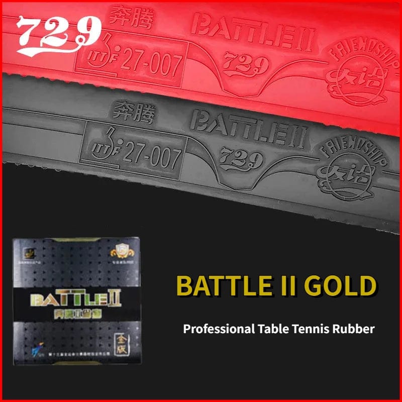 Planet Gates 729 Friendship Battle 2 Gold Table Tennis Rubber Tacky Professional Pimples-in Ping Pong Rubber dla średnio zaawansowanych i zaawansowanych