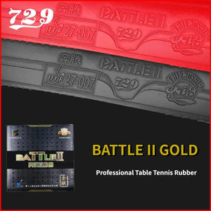 Planet Gates 729 Friendship Battle 2 Gold Table Tennis Rubber Tacky Professional Pimples-in Ping Pong Rubber for Intermediate and Advanced
