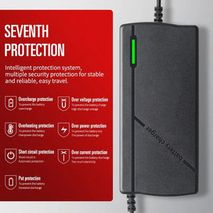 Planet Gates 72V 5A-Triangle / EU Plug 36V 48V 60V 72V Charger 2A 5A Lithium Battery Pack 42 54.6 67.2 84V 10 13 16 20S Smart Intelligent Fast Charging Charger EU Plug