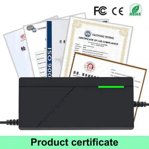 Planet Gates 72V 5A-Triangle / EU Plug 36V 48V 60V 72V Charger 2A 5A Lithium Battery Pack 42 54.6 67.2 84V 10 13 16 20S Smart Intelligent Fast Charging Charger EU Plug