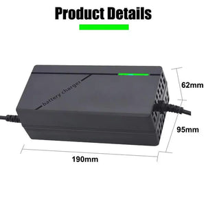 Planet Gates 72V 5A-Triangle / EU Plug 36V 48V 60V 72V Charger 2A 5A Lithium Battery Pack 42 54.6 67.2 84V 10 13 16 20S Smart Intelligent Fast Charging Charger EU Plug