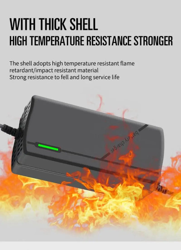 Planet Gates 72V 5A-Triangle / EU Plug 36V 48V 60V 72V Charger 2A 5A Lithium Battery Pack 42 54.6 67.2 84V 10 13 16 20S Smart Intelligent Fast Charging Charger EU Plug