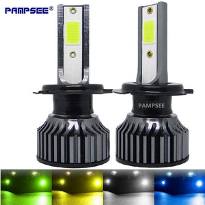 Planet Gates 72W 16000LM Car Headlight H4 H7 H1 LED H8 H9 H11 12000K 6000K 6500K lemon green Auto fog Light H3 9005 HB3 9006 12V LED Bulb F2C