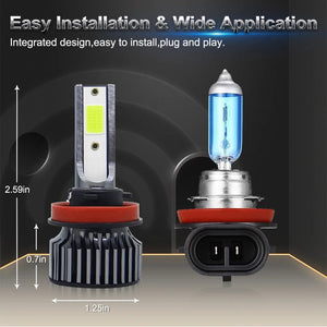 Planet Gates 72W 16000LM Car Headlight H4 H7 H1 LED H8 H9 H11 12000K 6000K 6500K lemon green Auto fog Light H3 9005 HB3 9006 12V LED Bulb F2C