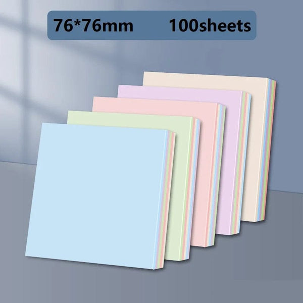 Planet Gates 76x76mm 5 Color Paper Memo Pad Sticky Notes Bookmark Point Marker Sticker Office School Supplies Notebooks