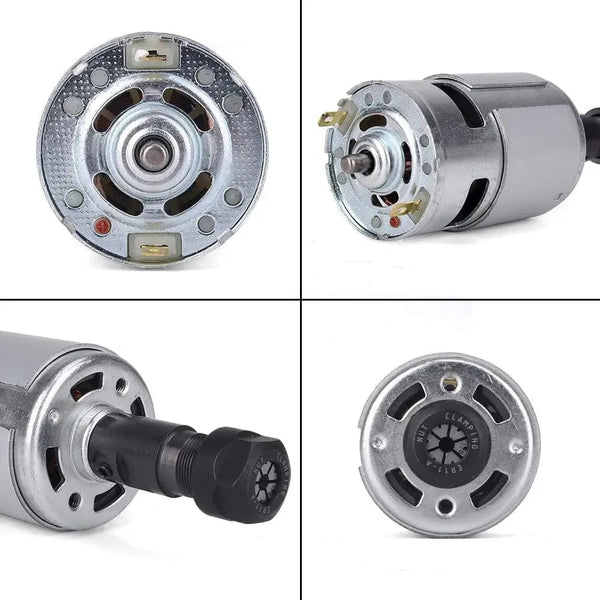 Planet Gates 775 motor Yofuly CNC 775 Spindle Motor Woodworking Tools Ball Bearing 20000 rpm Spindle for 3018 Pro Series CNC Engraving Cutting Machine