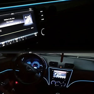 Planet Gates 78.74inch Car Interior Led Decorative Lamp EL Wiring Neon Strip For Auto Flexible Ambient Light USB Party Atmosphere Light Strip