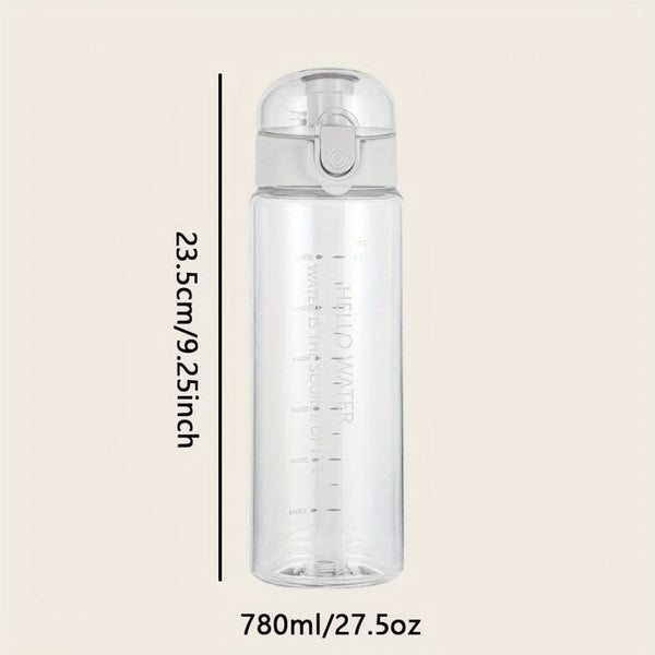 Planet Gates 780ml 1pc, Sports Water Bottle, 780ml/27.5oz Clear Plastic Water Cups, Portable Water Jugs, For Camping, Hiking, Fitness, Summer Drinkware, Travel Accessories, Home Kitchen Items, Birthday Gifts