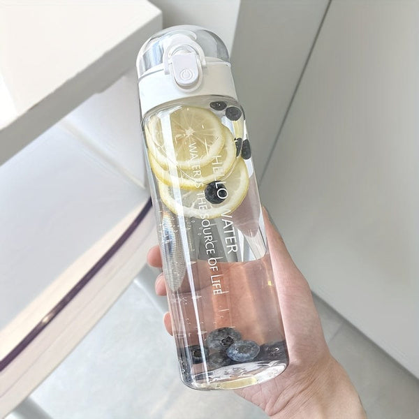 Planet Gates 780ml 1pc, Sports Water Bottle, 780ml/27.5oz Clear Plastic Water Cups, Portable Water Jugs, For Camping, Hiking, Fitness, Summer Drinkware, Travel Accessories, Home Kitchen Items, Birthday Gifts