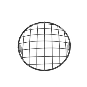 Planet Gates 7INCH New Metal Retro Motorcycle Headlight Protector Cover Fit For Universal Harley Triumph Honda HeadLamp Mesh Grille Lampshade