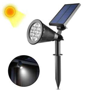 Planet Gates 7LEDs White Light-1pc 1pc 4/7LED Solar Garden Light, Outdoor Waterproof Spotlight, Landscape Tree Lawn RGB Lawn Light With Solar Grass Light