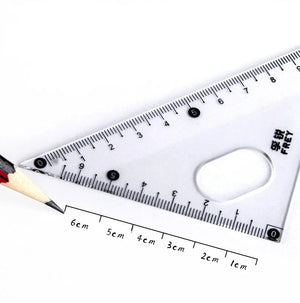 Planet Gates 7Pcs/lot Ruler Set Kawaii Geometric Drawing Eraser Kit Back To School Math Compass Set Office School Supplies 2022 Stationery