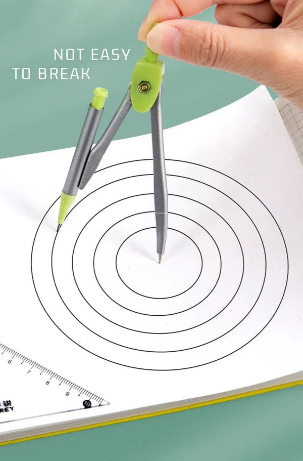Planet Gates 7Pcs/lot Ruler Set Kawaii Geometric Drawing Eraser Kit Back To School Math Compass Set Office School Supplies 2022 Stationery