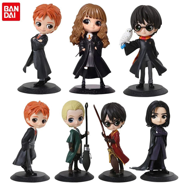 Planet Gates 7PCS No box NEW Harry Potter Series Anime Action Figure Malfoy Hermione Movies Car Cake Decoration Collectible PVC Doll Toys Kids Gift