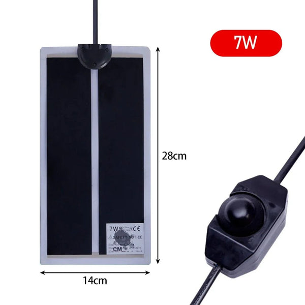 Planet Gates 7W 5-35W Terrarium Reptiles Heat Mat Climbing Pet Heating Warm Pads Adjustable Temperature Controller Mats Reptiles Supplies EU