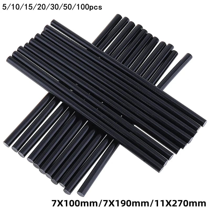 Planet Gates 7X150MM / 1PCS Hot Melt Glue Sticks Body Dent Repair Strong Adhesion Puller Tools Black Melt Glue Stick Paintless Removal Repair Strips
