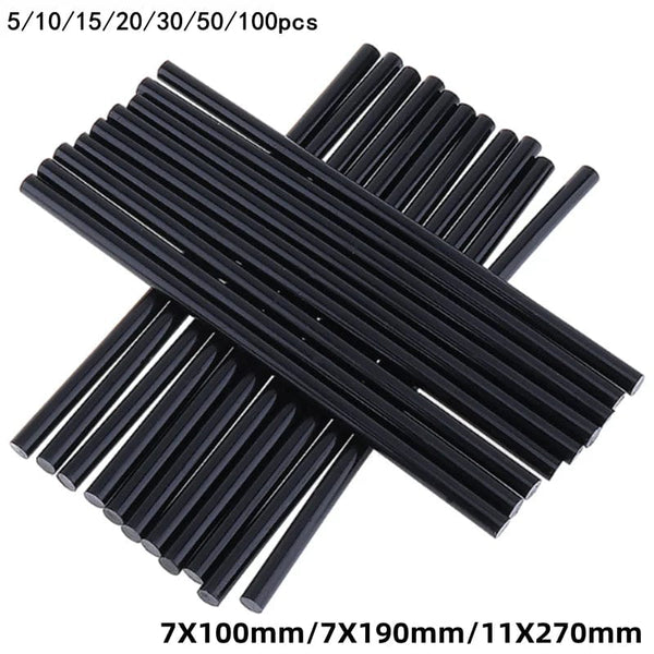 Planet Gates 7X150MM / 1PCS Hot Melt Glue Sticks Body Dent Repair Strong Adhesion Puller Tools Black Melt Glue Stick Paintless Removal Repair Strips