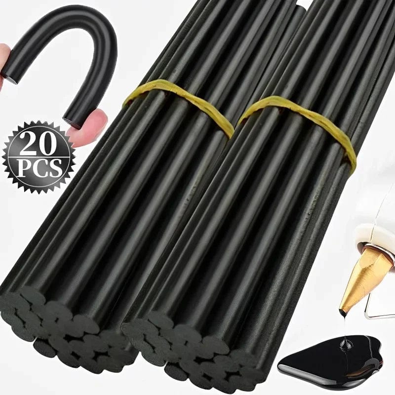 Planet Gates 7X270MM / 10PCS 7mm 11mm Car Dent Repair Glue Sticks Car Body Paintless Repair Black Hot Melt Strip Repairing Glue Stick Tools