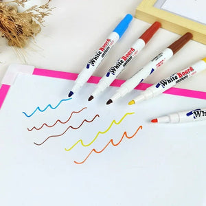 Planet Gates 8/12 Colors Magical Water Floating Pen Set Kids Educational Painting Pen Toy Whiteboard Marker Student Colorful Doodle Water Pen