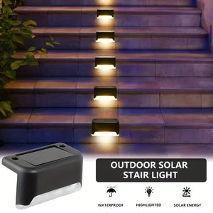 Planet Gates 8/12 Packs Solar Deck Lights Outdoor, LED Step Lights, Waterproof Solar Lights, Balcony Lighting Decoration, Patio Stairs Fence, Outdoor Wall Patio Garden Yard Villa Driveway Path