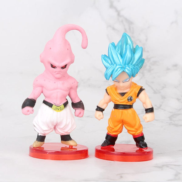 Planet Gates 8-21PCS Dragon Ball Z Set Super Son Goku Vegeta Broly Buu Action Figure Anime Figurines Ultra Instinct Model Gifts Toys